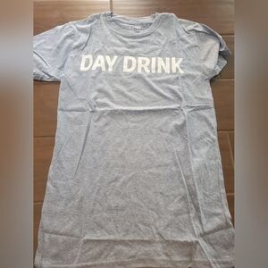 Blue Day Drink woman tshirt size small